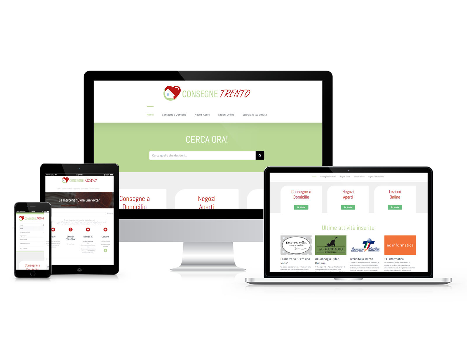 Sito web Consegne a Trento